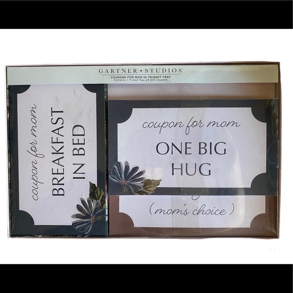 Gartner Studios Coupons For Mom In Trinket Tray - 24 Gift Coupons Mother’s Day - Picture 1 of 4